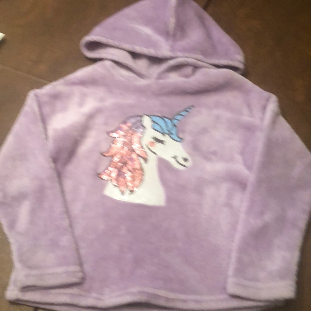 BCBG unicorn sequin hoodie